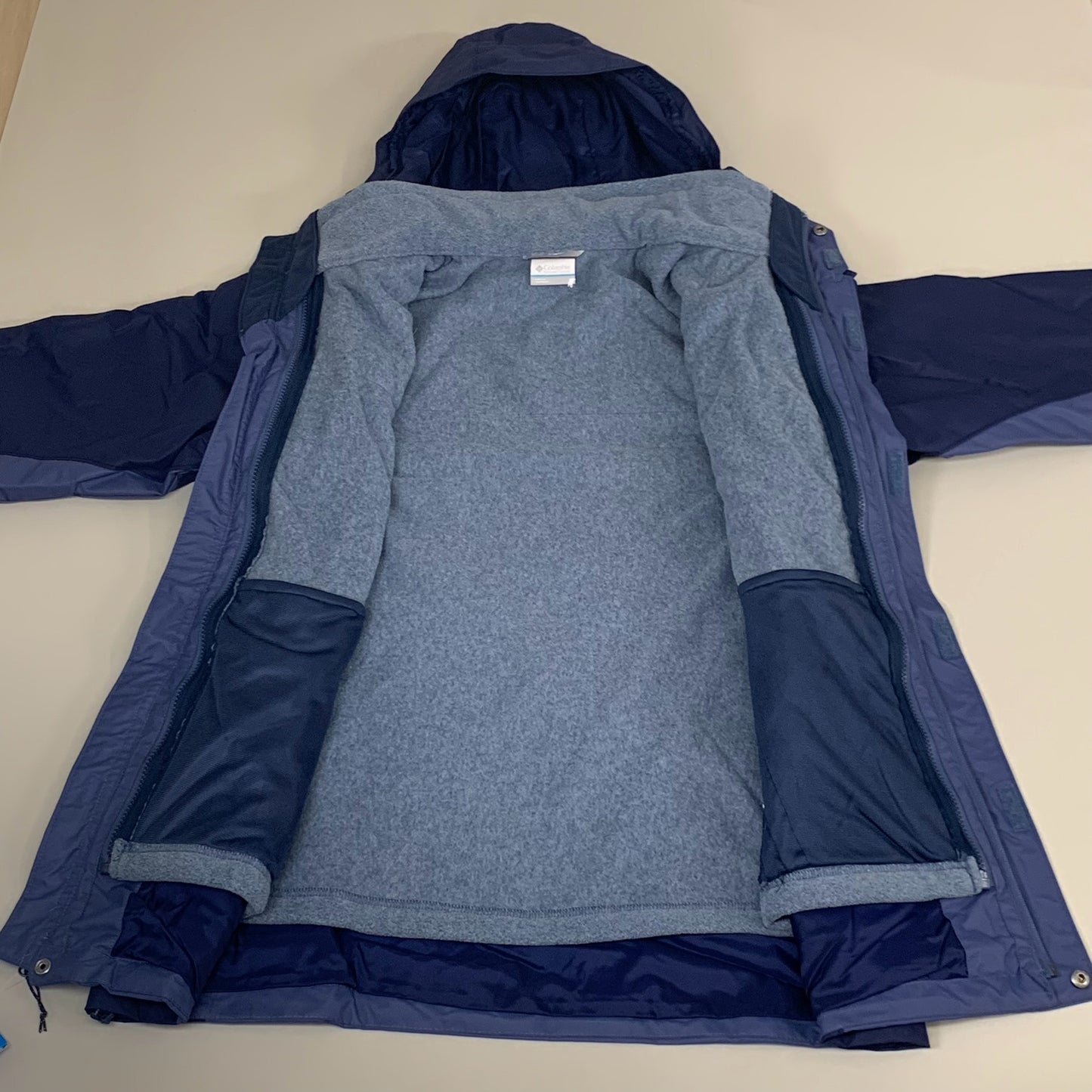 COLUMBIA Bugaboo II Fleece Interchange Jacket Men's Sz XXL Navy Blue 1800661477