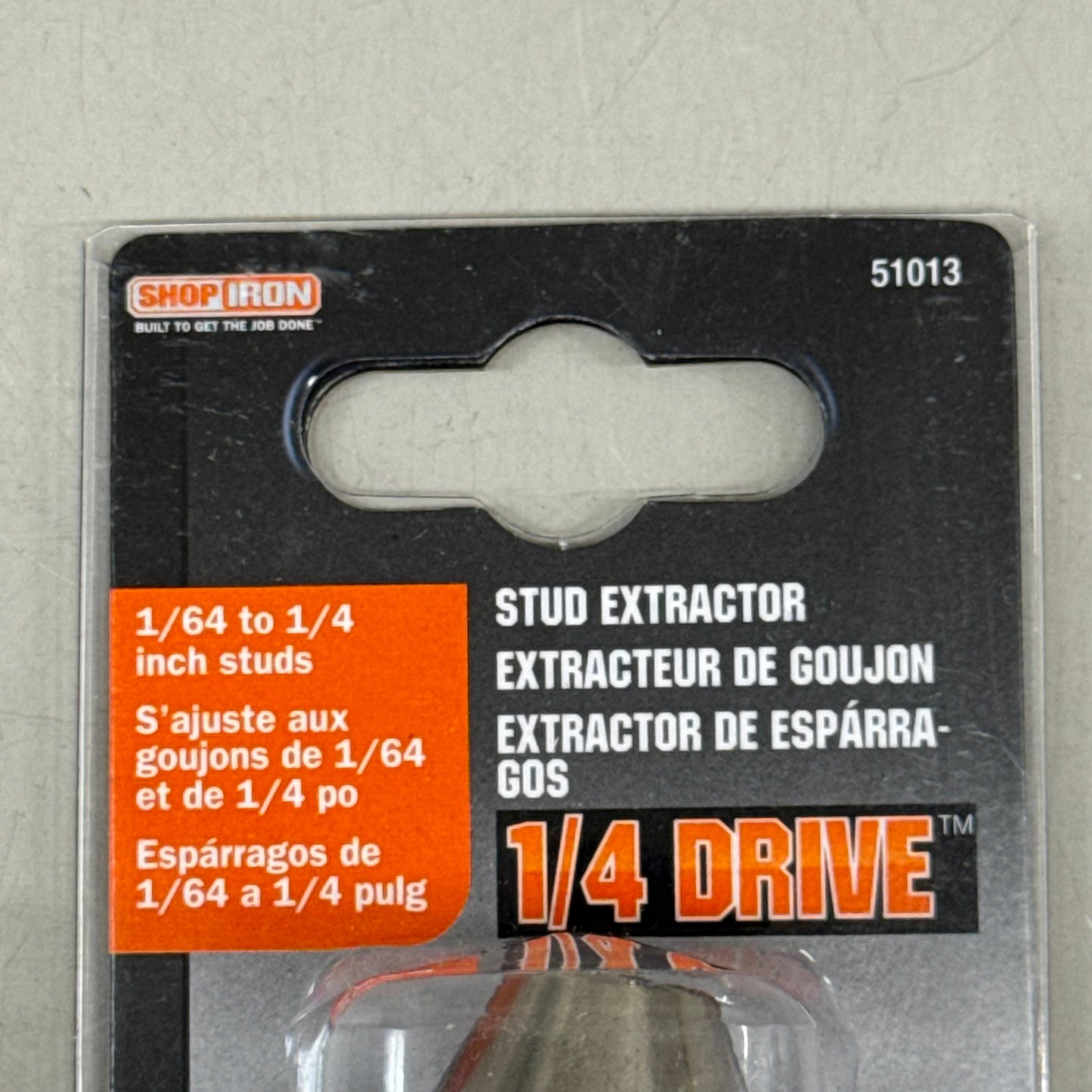 TITAN ShopIron Stud Extractor 1/4" Dr 1/64 to 1/4" Studs 51013