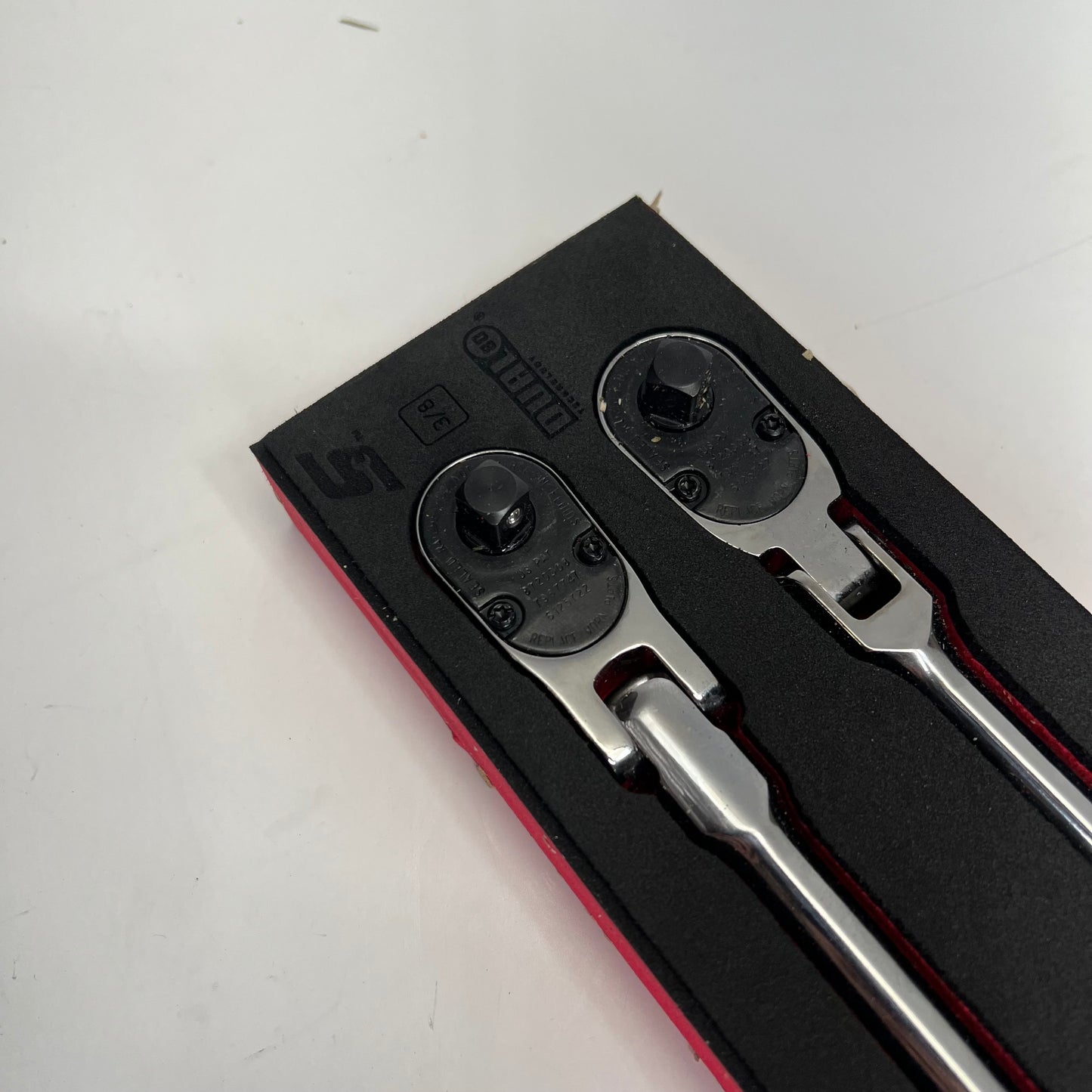 SNAP ON Soft Grip Flex Head Ratchet Set 4 Pc - 3/8" Drive 204RT04FR (As-Is)