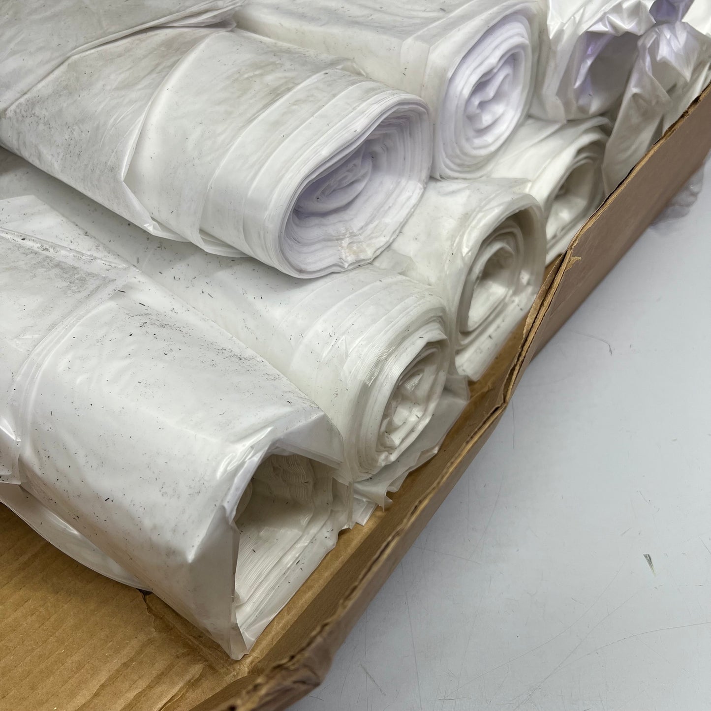 ZA@ FARMERS BOYS CUSTOM (250 PACK) Trash Bags 45 Gallon  Clear 404630C