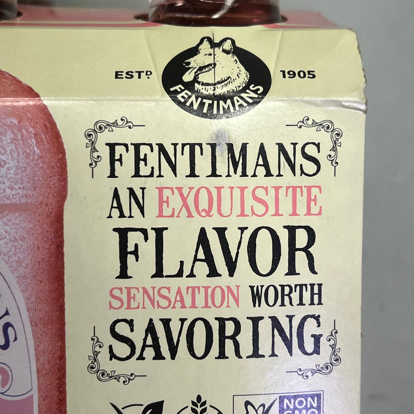 ZA@ ZA@ FENTIMANS (4 PACK) Botanically Brewed Rose Lemonade In Glass Bottles 9.3 Fl Oz