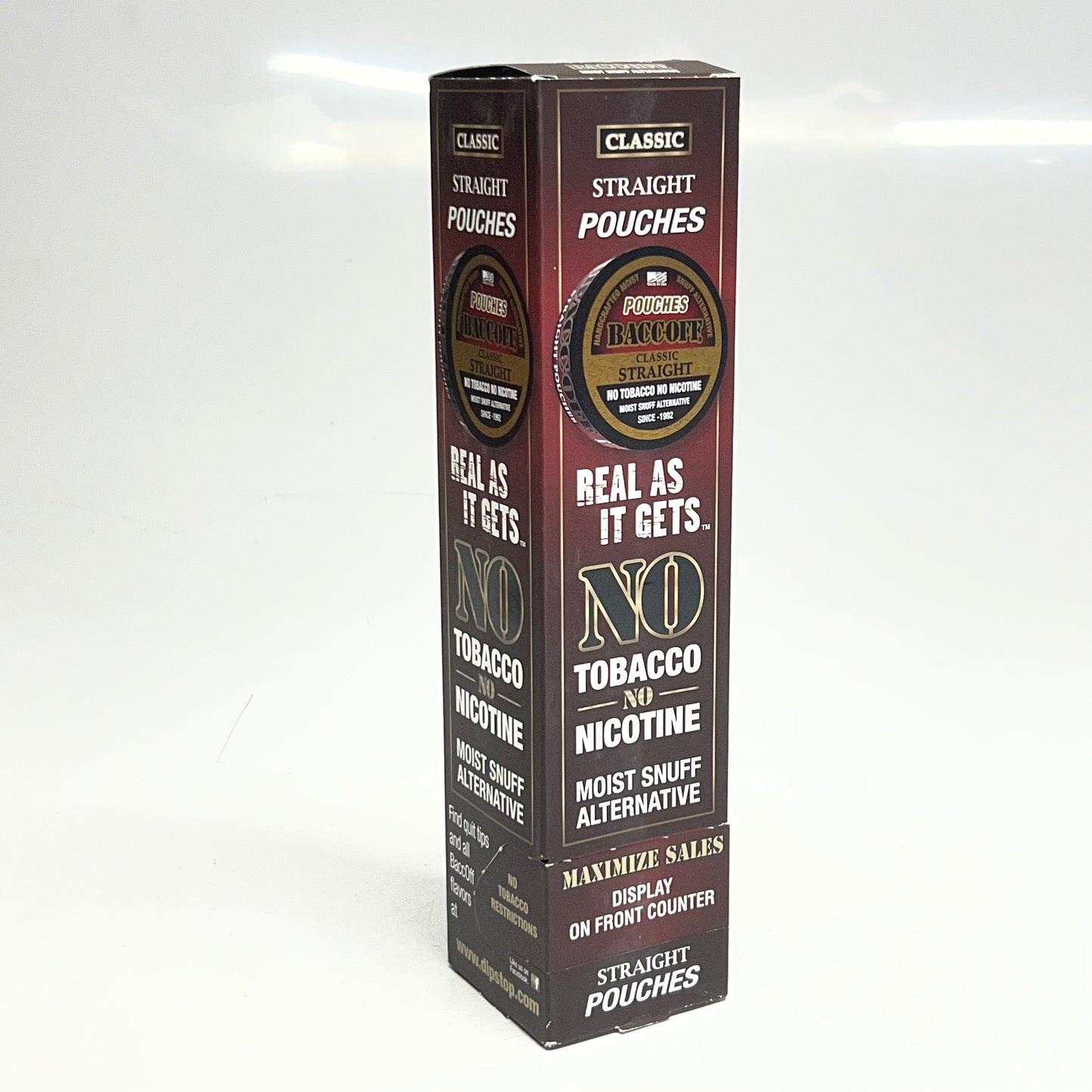 ZA@ BACCOFF (12 PACK) Classic Straight Original Chew Flavor Pouches 1.1 oz BB 10/26