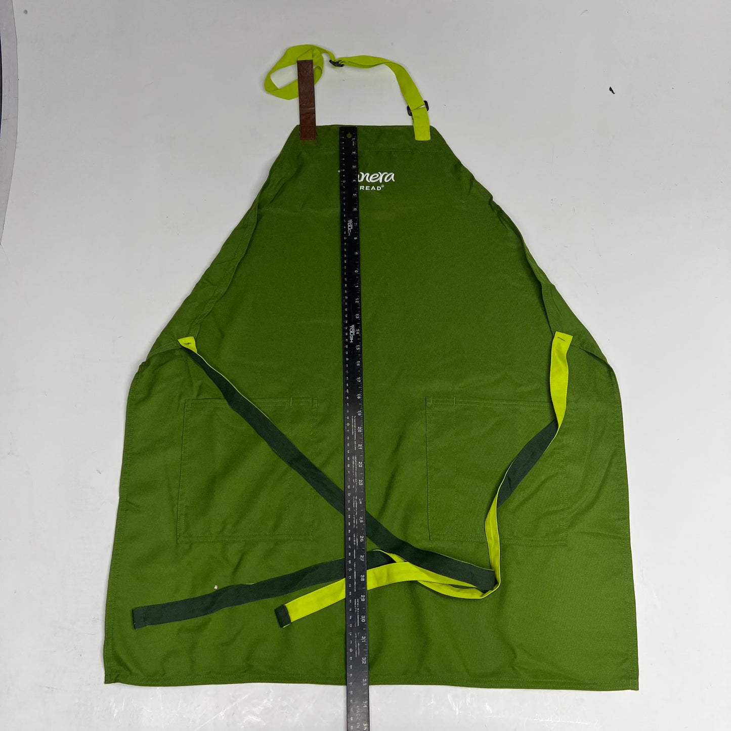 ZA@ PANARA BREAD (10 PACK) Aprons W/ Adjustable Neck Strap & Pockets  33"x28" Green/Bright Green AP0297