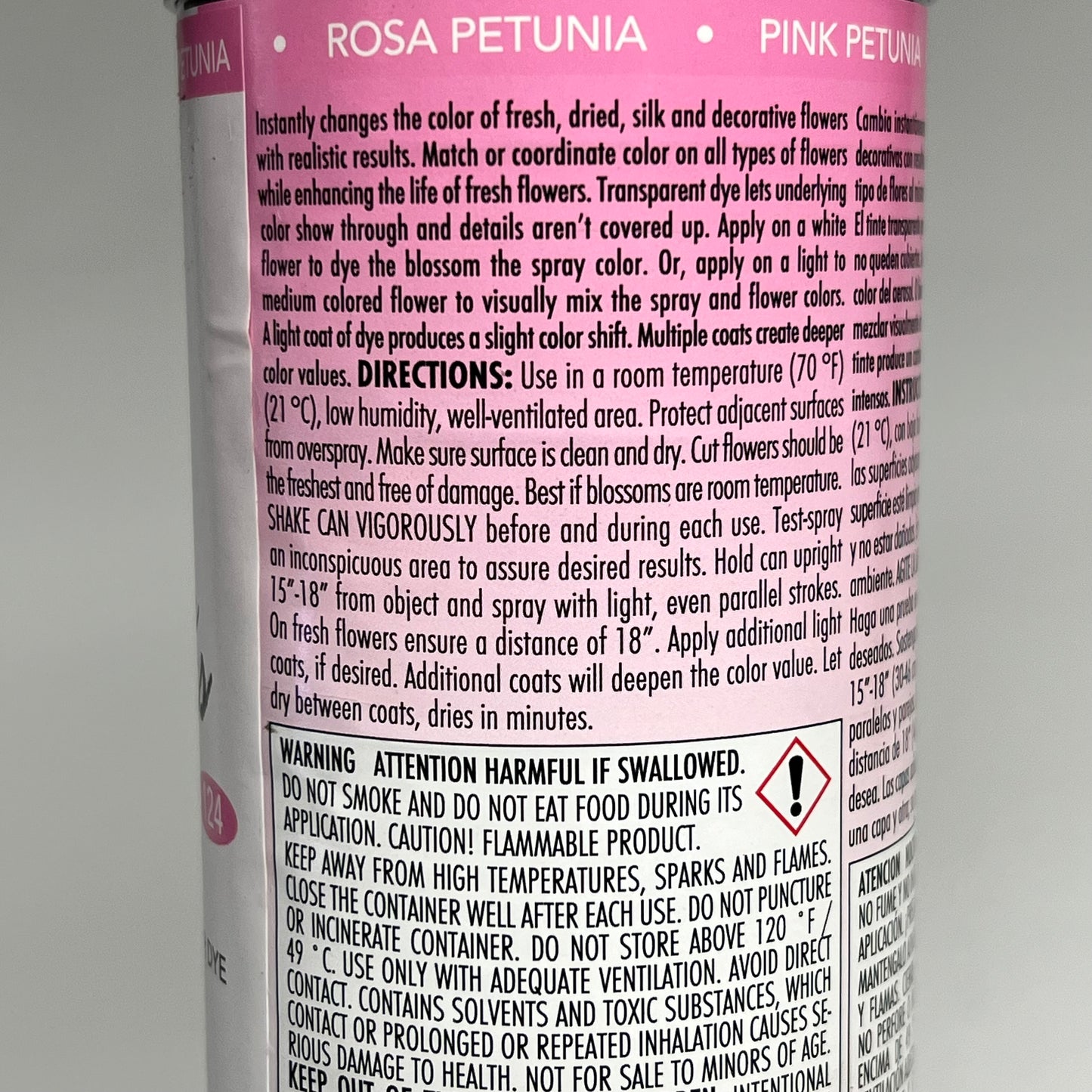 DESIGN MASTER (2 PACK) Just For Flowers Transparent Dye Spray 11oz Pink Petunia
