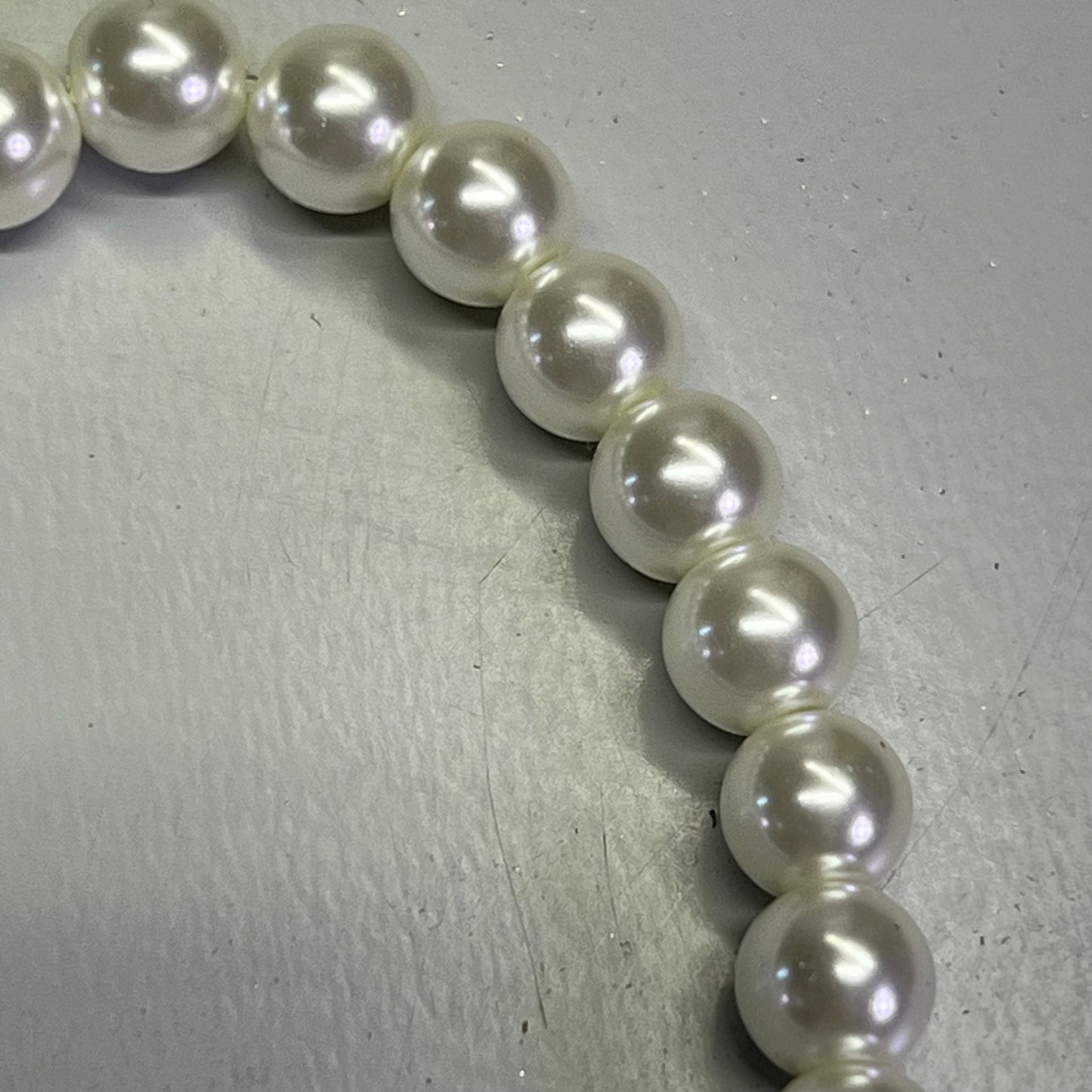 VALERIE (3 PACK) Faithful Angel Wing Heart & Pearl Friendship Bracelets Sz L White