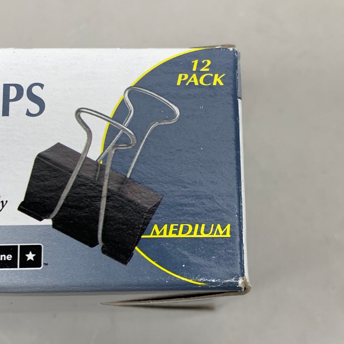 SKILCRAFT (5-PACK) Hardened Steel Binder Clips Medium 12 PK 7510002236807