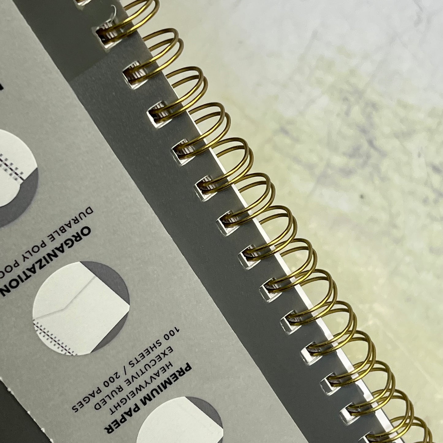 CAROLINA PAD Professional Spiral Notebook Executive Ruled 7.88" X 9.94"  Grey