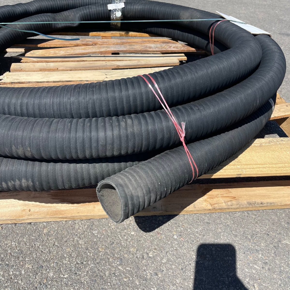 NOVAFLEX Wire-Inserted Industrial Rubber Vacuum Hose 2.5"ID Black 5020BG-02500-10