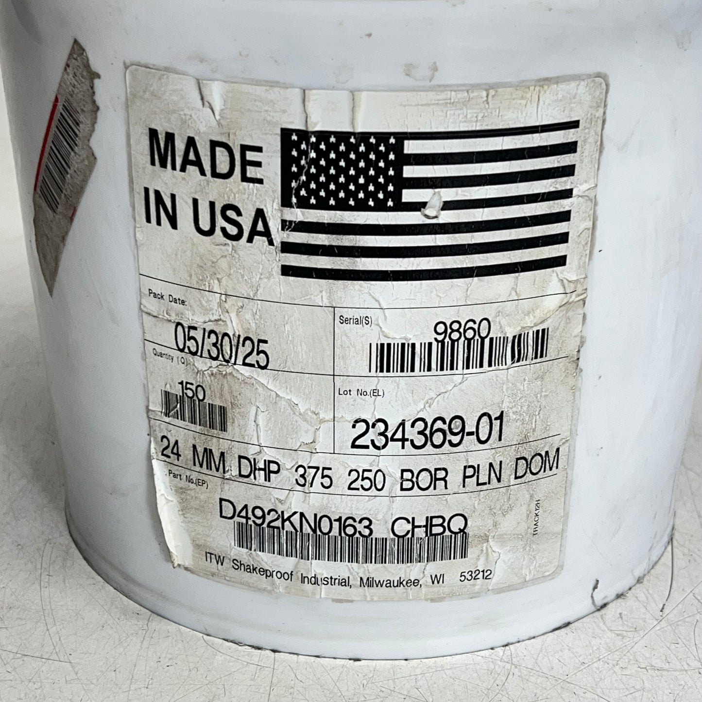 ITW SHAKEPROOF (150 PACK) Helical Spring Split Washers 24MM D492KN0163