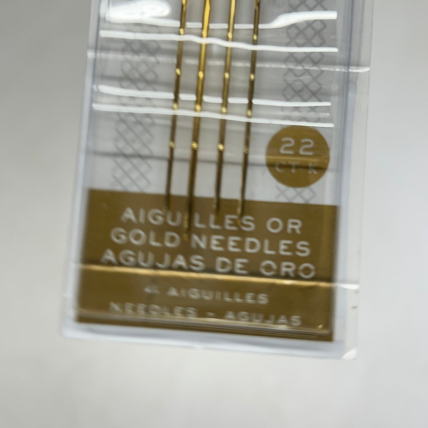 DMC (6 PACK, 4 EACH) Embroidery Needles  1,3 & 5 Gold Plated  6132/6