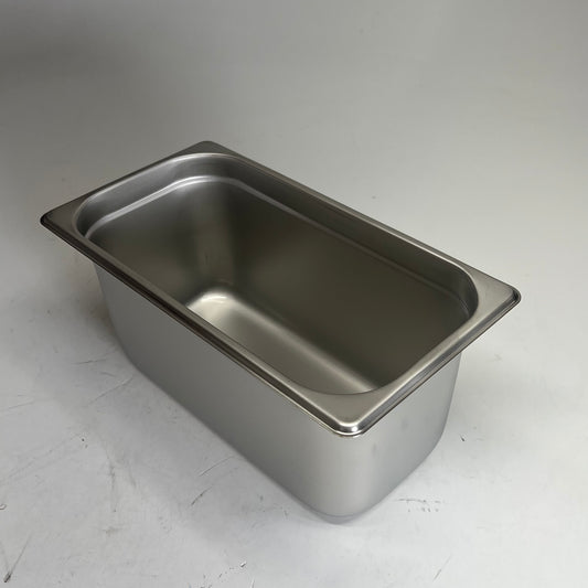 WINCO (6 PACK) Steam Table Pans Stainless Steel 1/3 Size 6" Deep SPJL-306