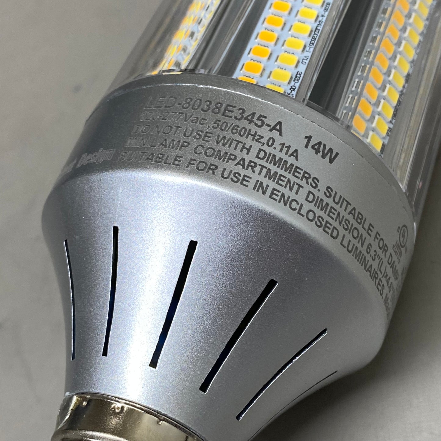 ADAPTACION BOLARDO LED Bollard Retrofit Lamp Light White LED-8038E345-A