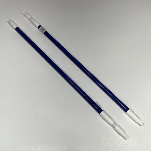 ZA@ CARLISLE (2 PACK) Metal Telescopic Handle for High Access Cleaning 34" Royal Blue 36545000