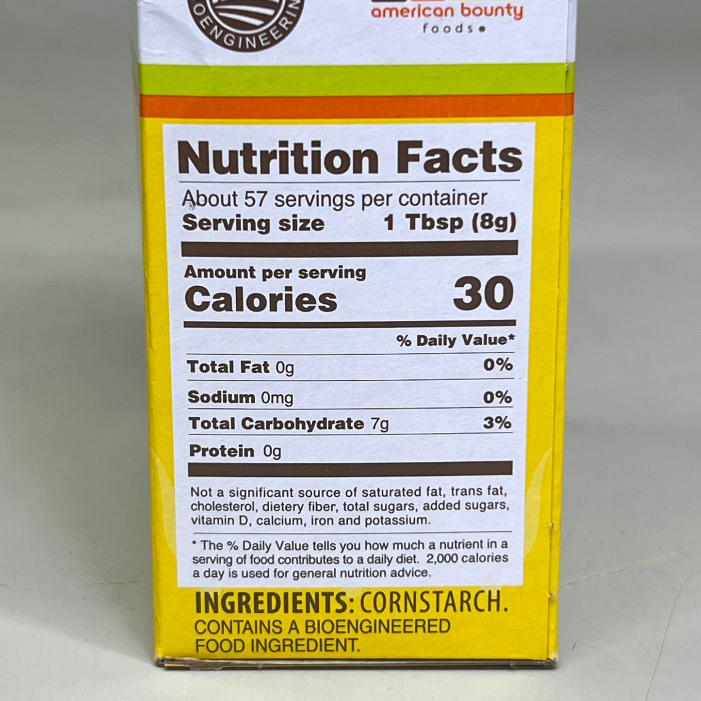 AMERICAN BOUNTY FOODS Cornstarch (24 PACK) Thickens Sauces 16 oz BB 11/27 (New)