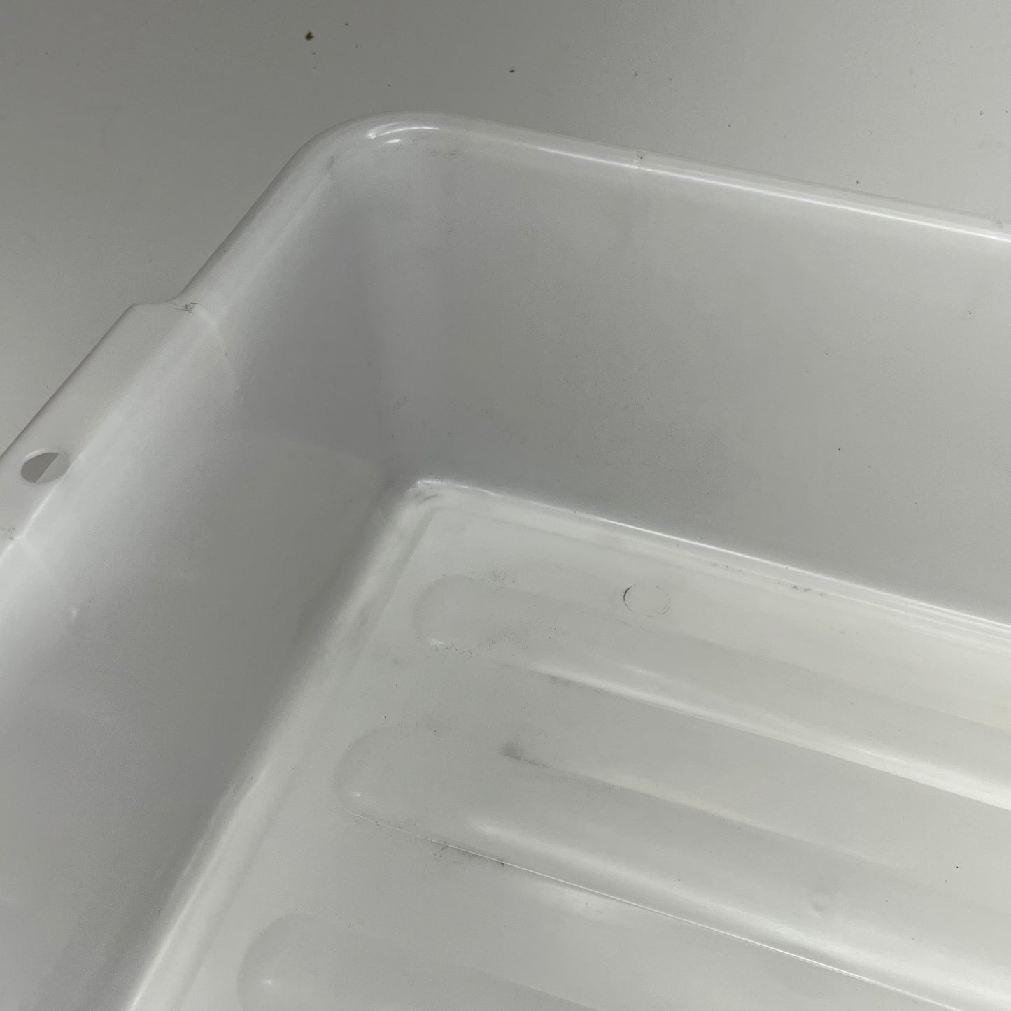 ZA@ WINCO (3 PACK) Dish Box Standard Weight Polypropylene 7" White  PL-7W