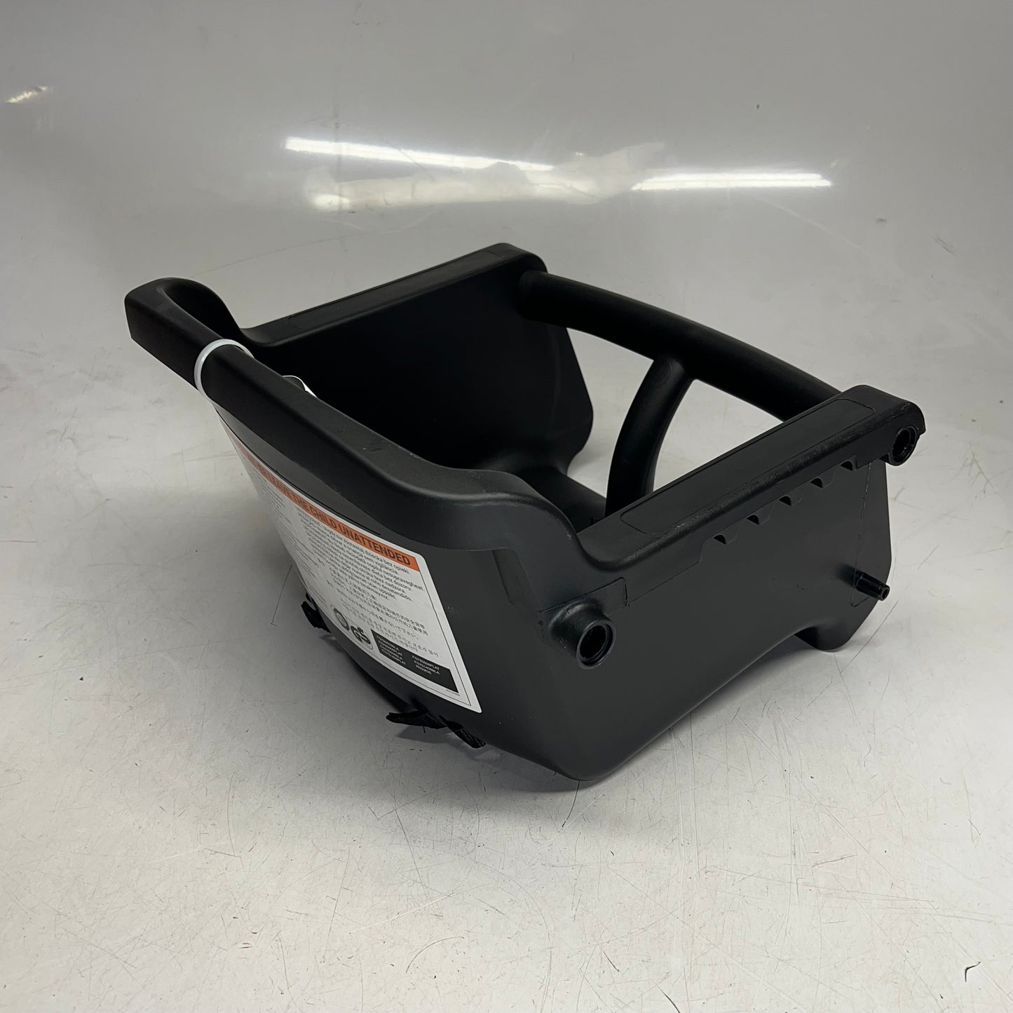 RUBBERMAID Microban Antimicrobial Sturdy High Chair 29"H x 23"W Black FG781408