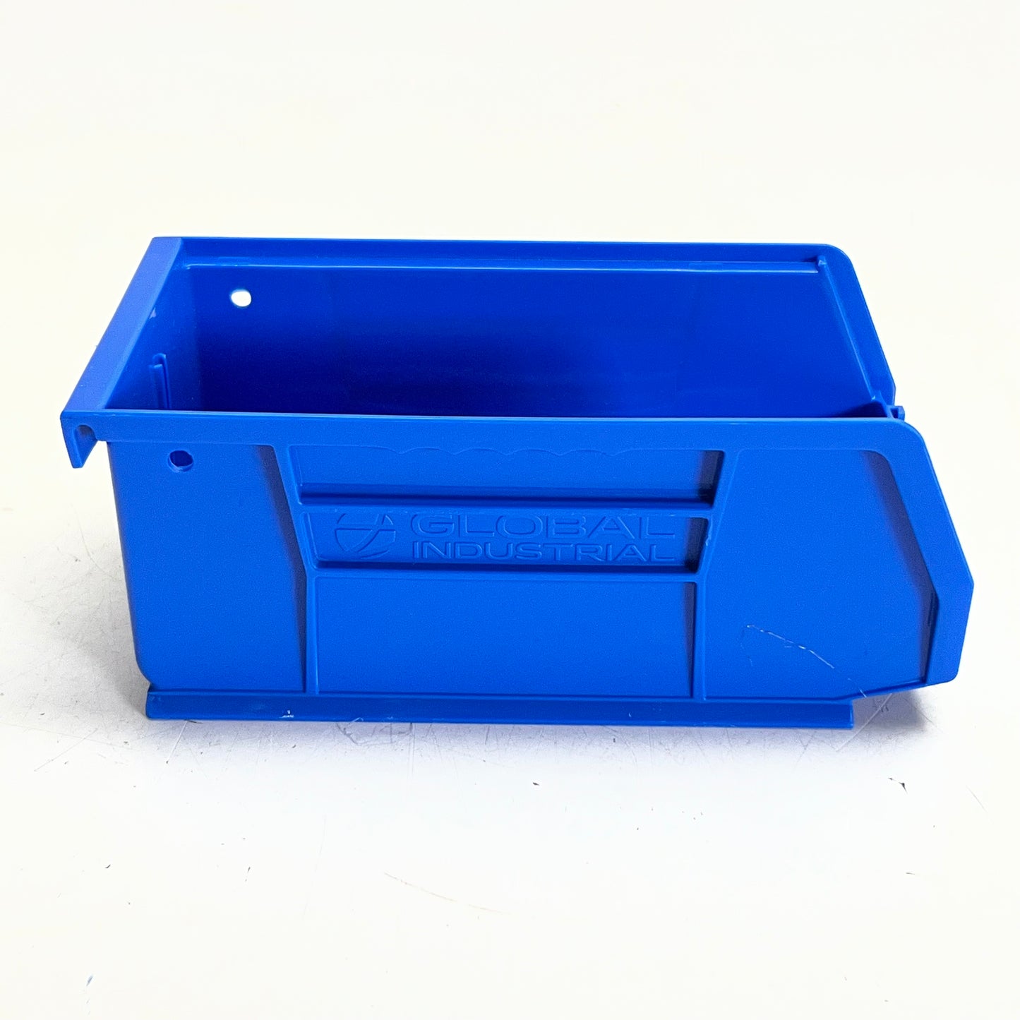 ZA@ GLOBAL INDUSTRIAL (24 PACK) Plastic Stackable Bins Sz 7"L X 4"W X 3"H, Blue