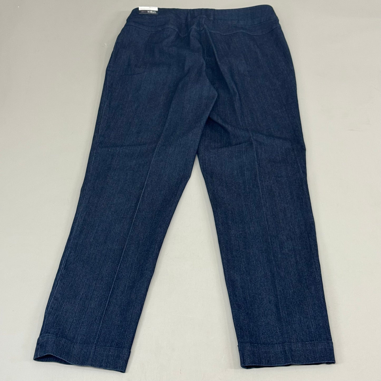 MULTIPLES Narrow Leg Pants Petite Women's Sz 12 Denim M2604P