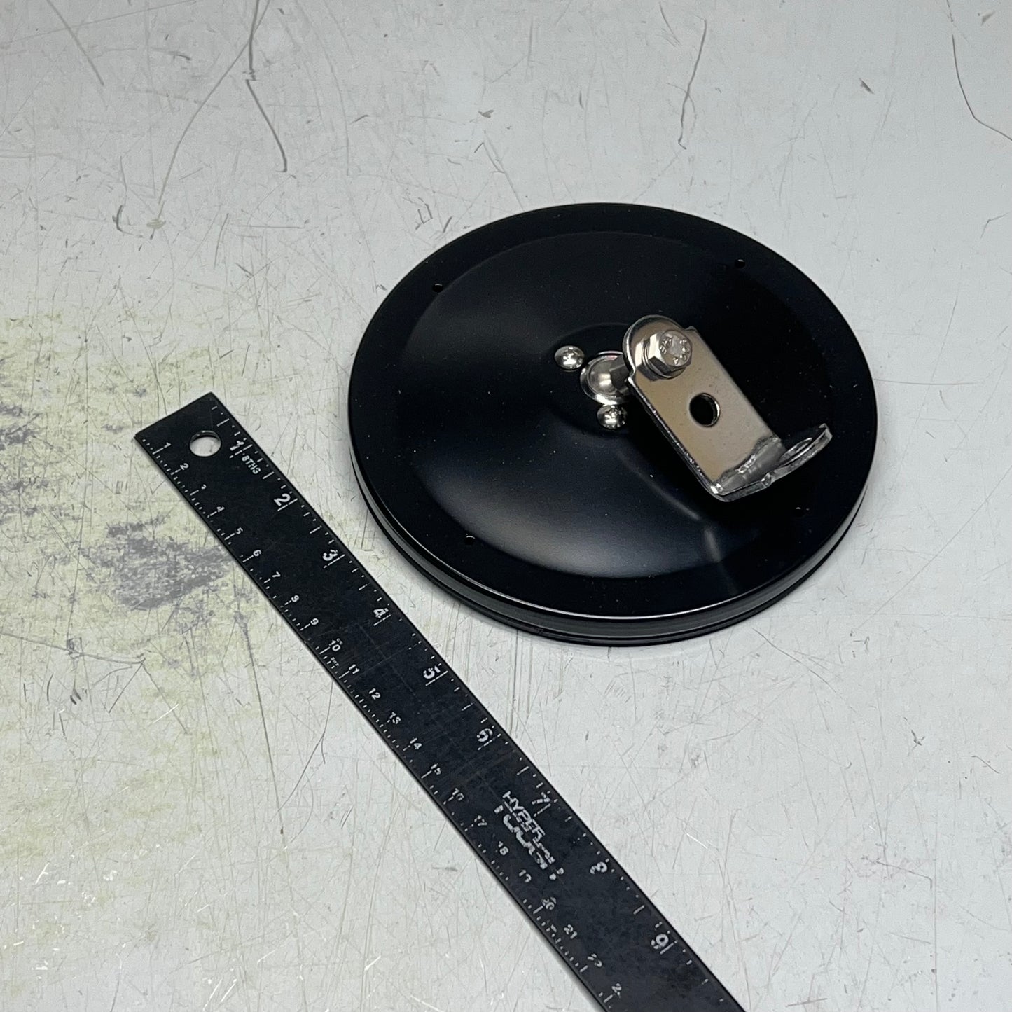 TRUCK LITE (2 PACK) Round Universal Mount Replacement Mirror 6" Black 97820