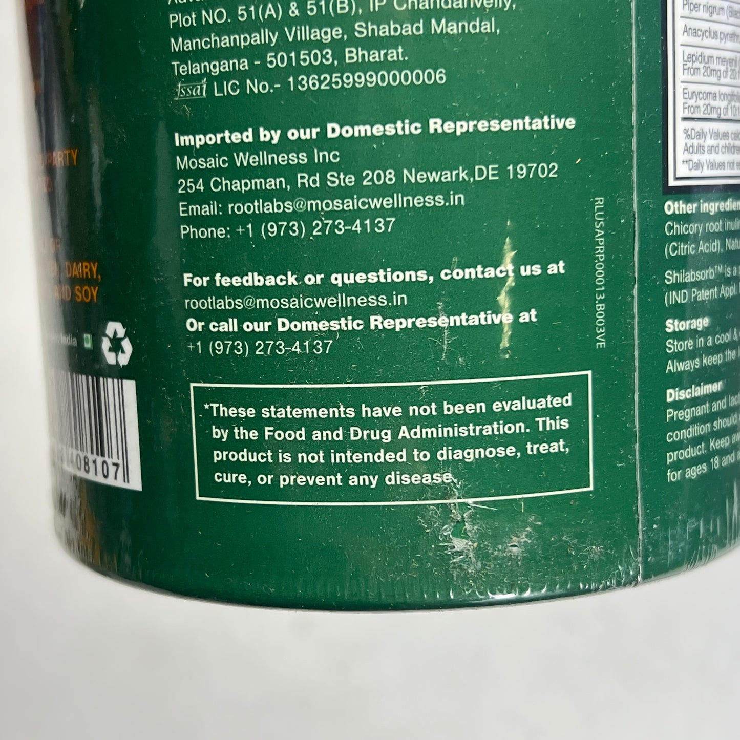 ROOT LABS (2 PACK, 60 EACH) 10 In 1 Alpha Gummy Vitamins 4000mg Shilajit BB 1/27