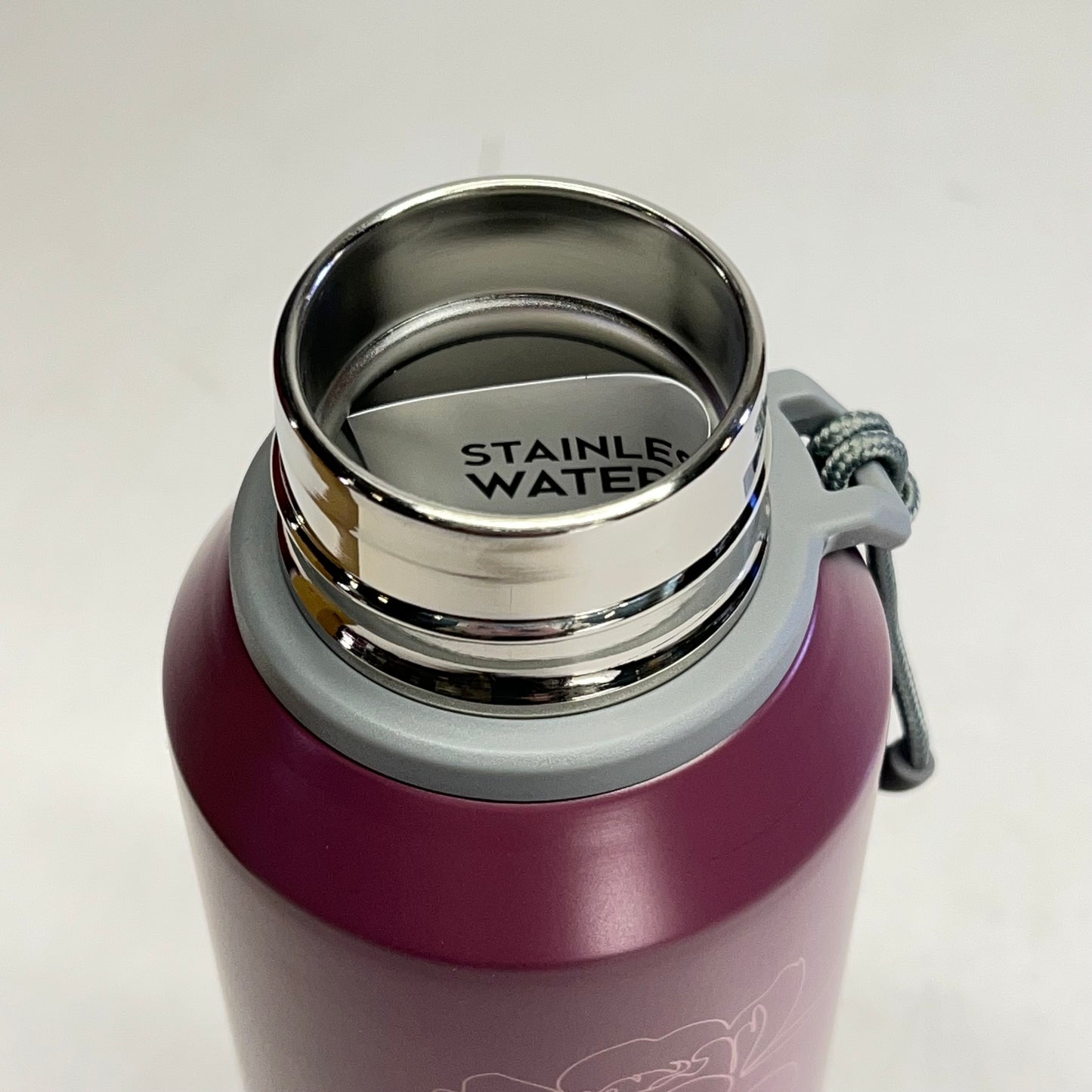 CHRISTIAN ART GIFTS Trust In The Lord Stainless Steel Water Bottle 24oz Plum