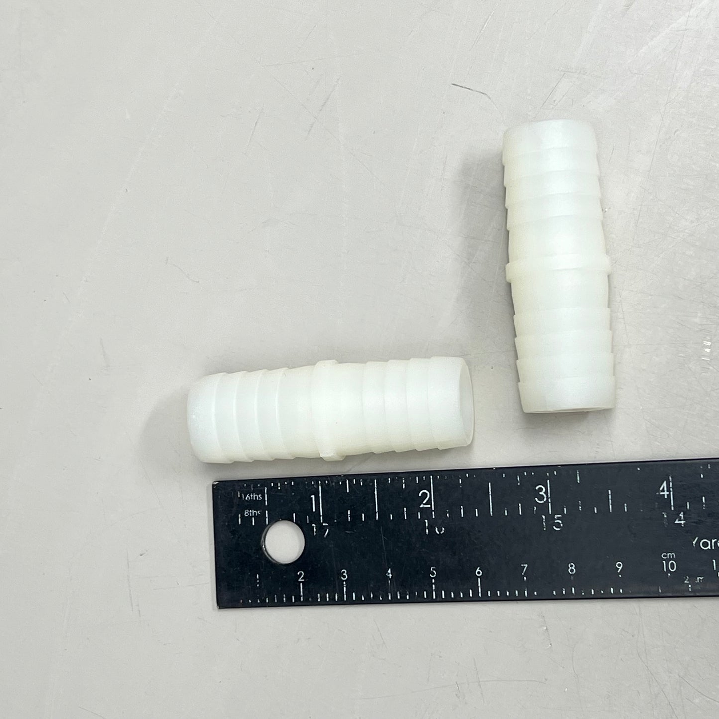 (10 Pack) Barb Nylon Splicer Fittings 1"x1" White