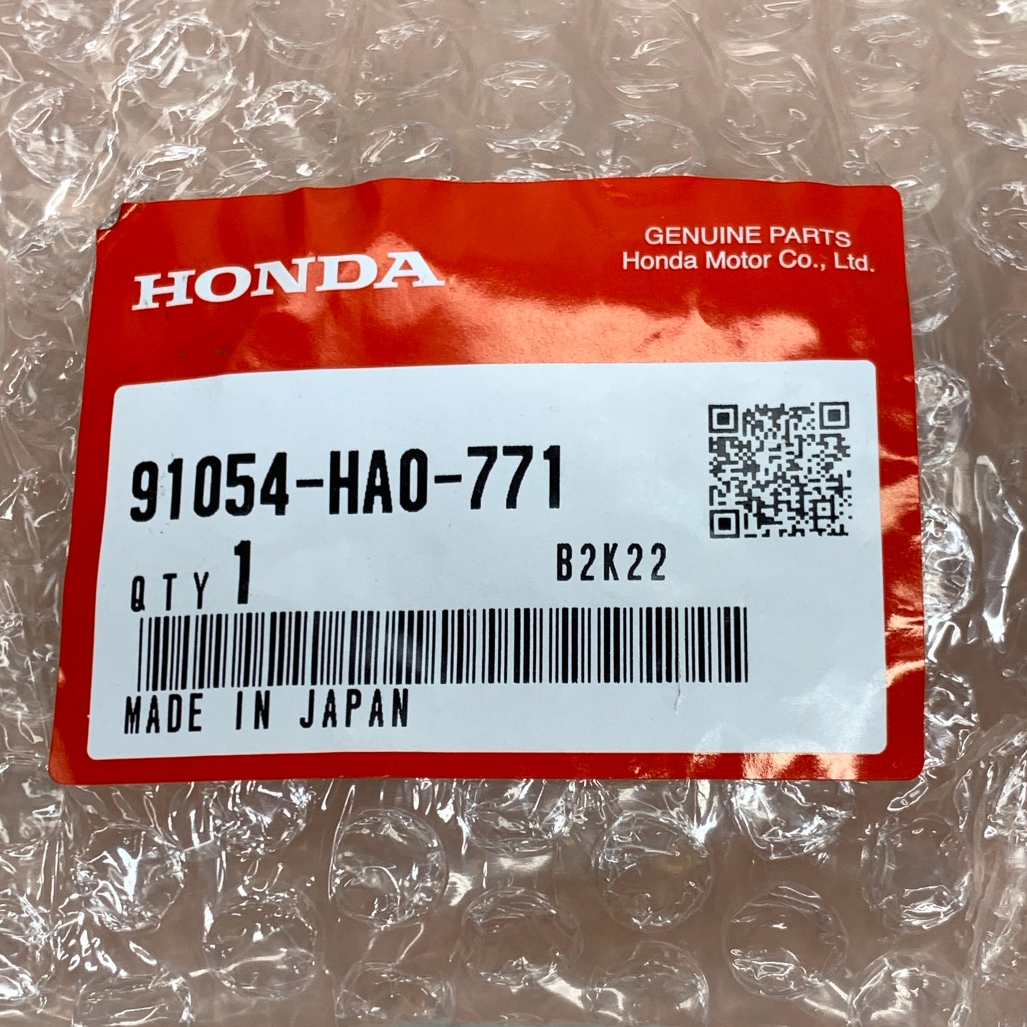HONDA Radial Ball Bearing (32X58X13X) 91054-HA0-771