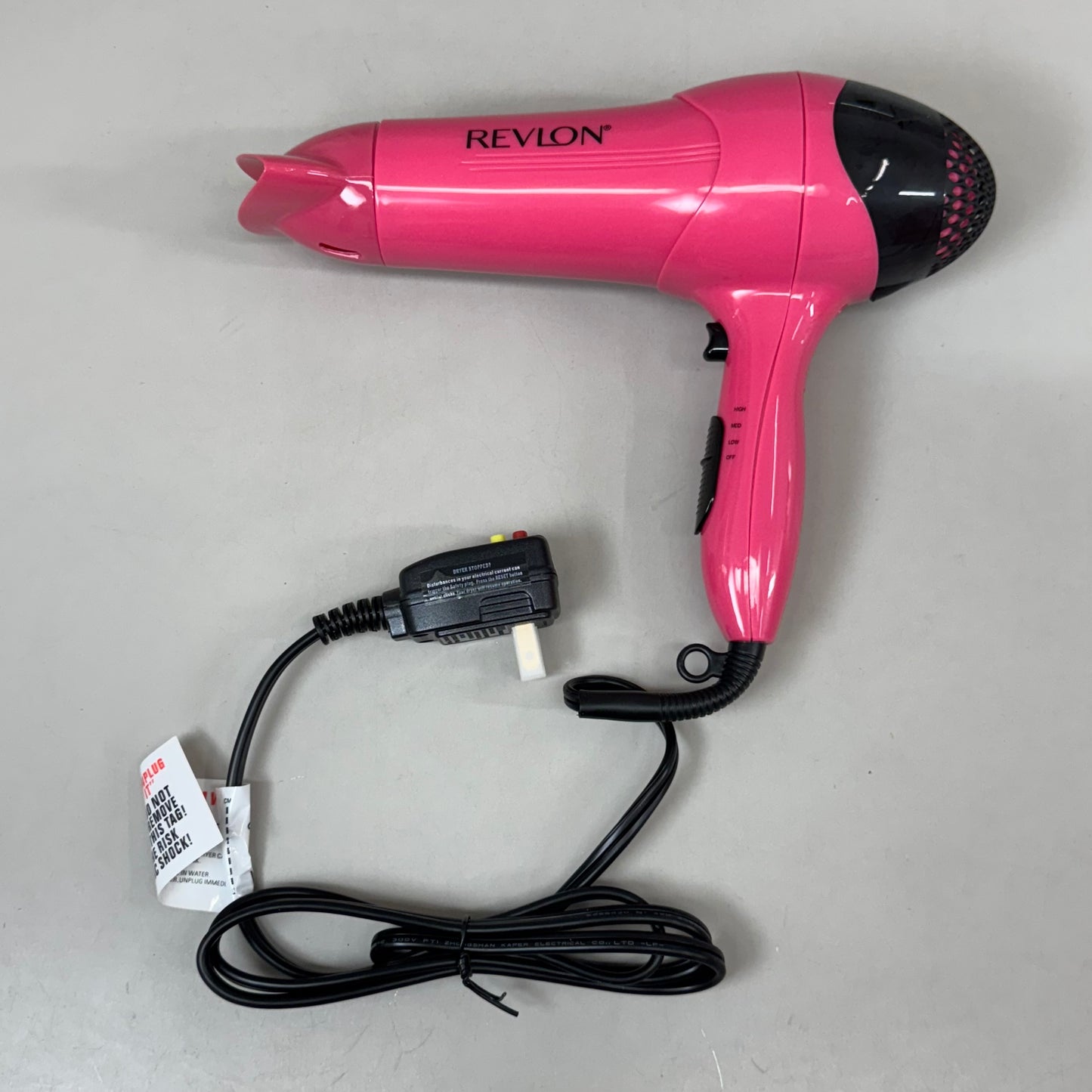 REVLON Smooth and Effortless 1875W Ionic Hair Dryer Berry RV474