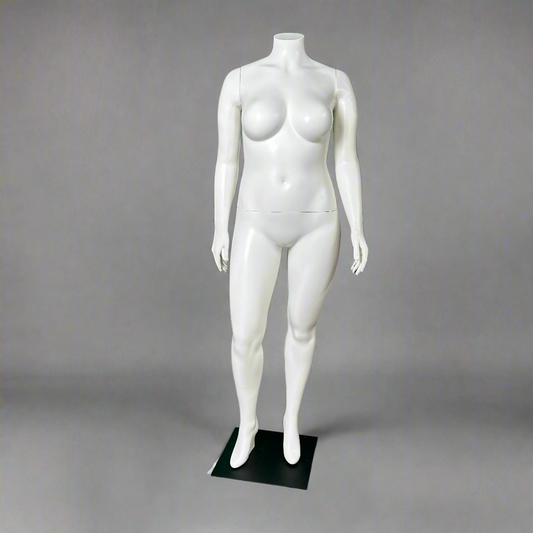 Realistic High-Quality Full-Body Female Mannequin "Natalie.4, Pose I" White VM0734