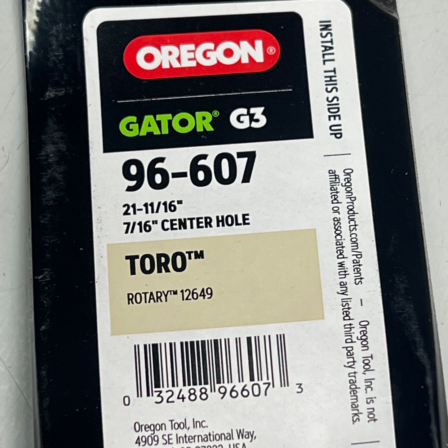 ZA@ OREGON Gator Lawn Mower Blade 21-11/16" / 7/16 Center Hole Black 96 607 VAWQ001