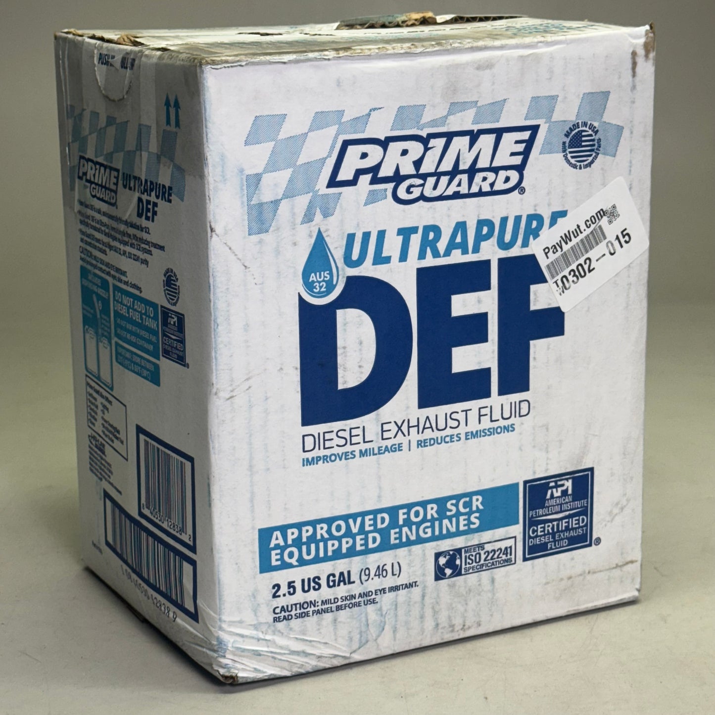 PRIME GUARD Ultrapure Diesel Exhaust Fluid 2.5 gal White PRIM00250