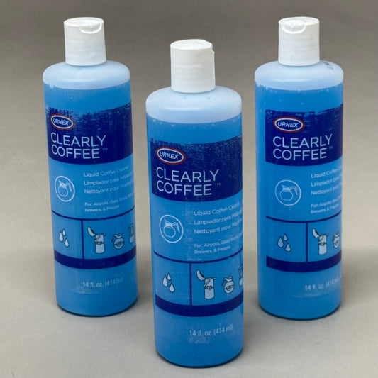 URNEX (NEW) Clearly Coffee Pot Cleaner 3 Pack