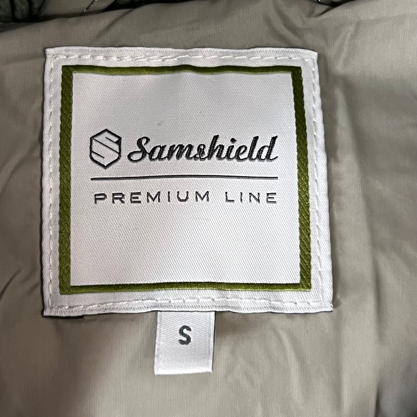 SAMSHIELD Elea Equestrian Sleeveless Winter Coat Down To Knees Women's Sz S Patine Green