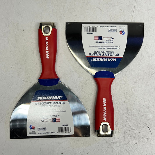 WARNER  (2 PACK) Pro Painter Series Finish Joint Knife  6" Red/Blue 40126