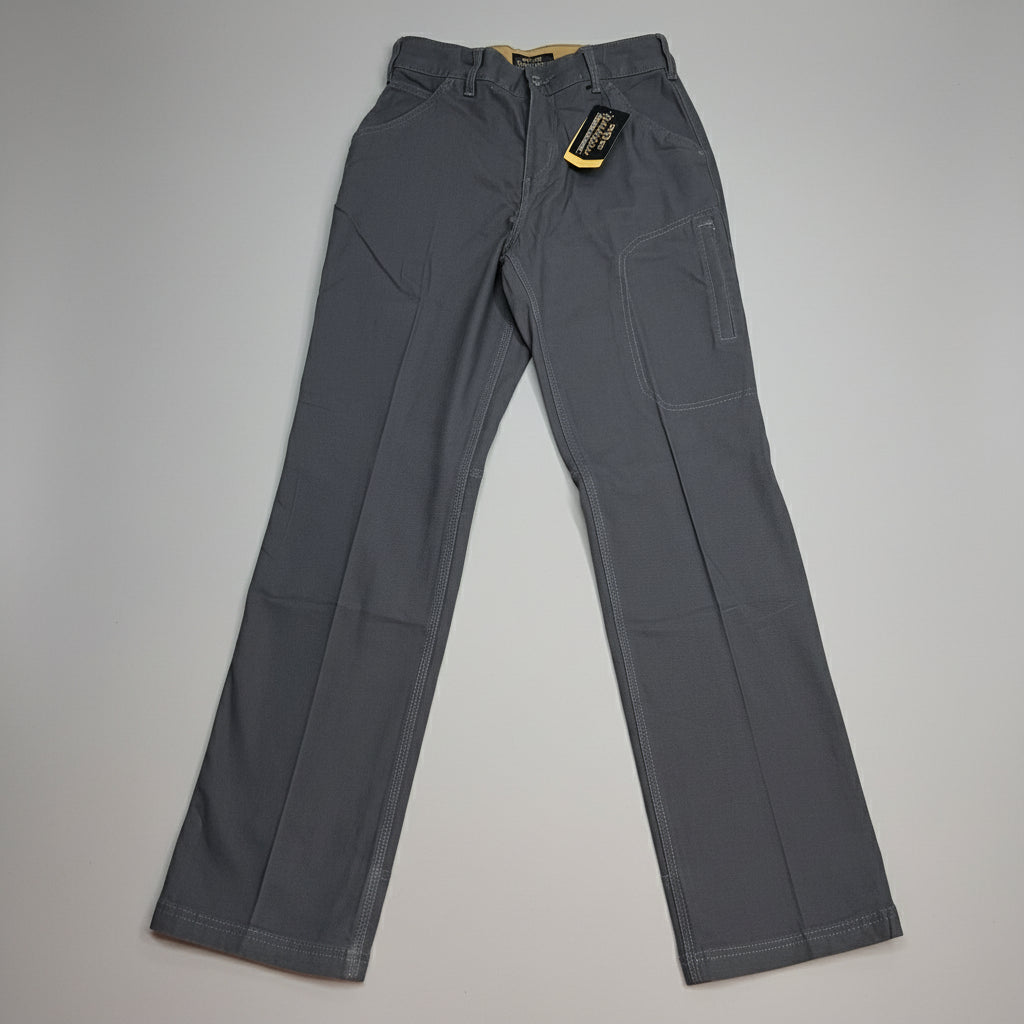 NOBLE OUTFITTERS Tug-Free Stretch Canvas Utility Pant Women's Sz 14 Asphalt 24036
