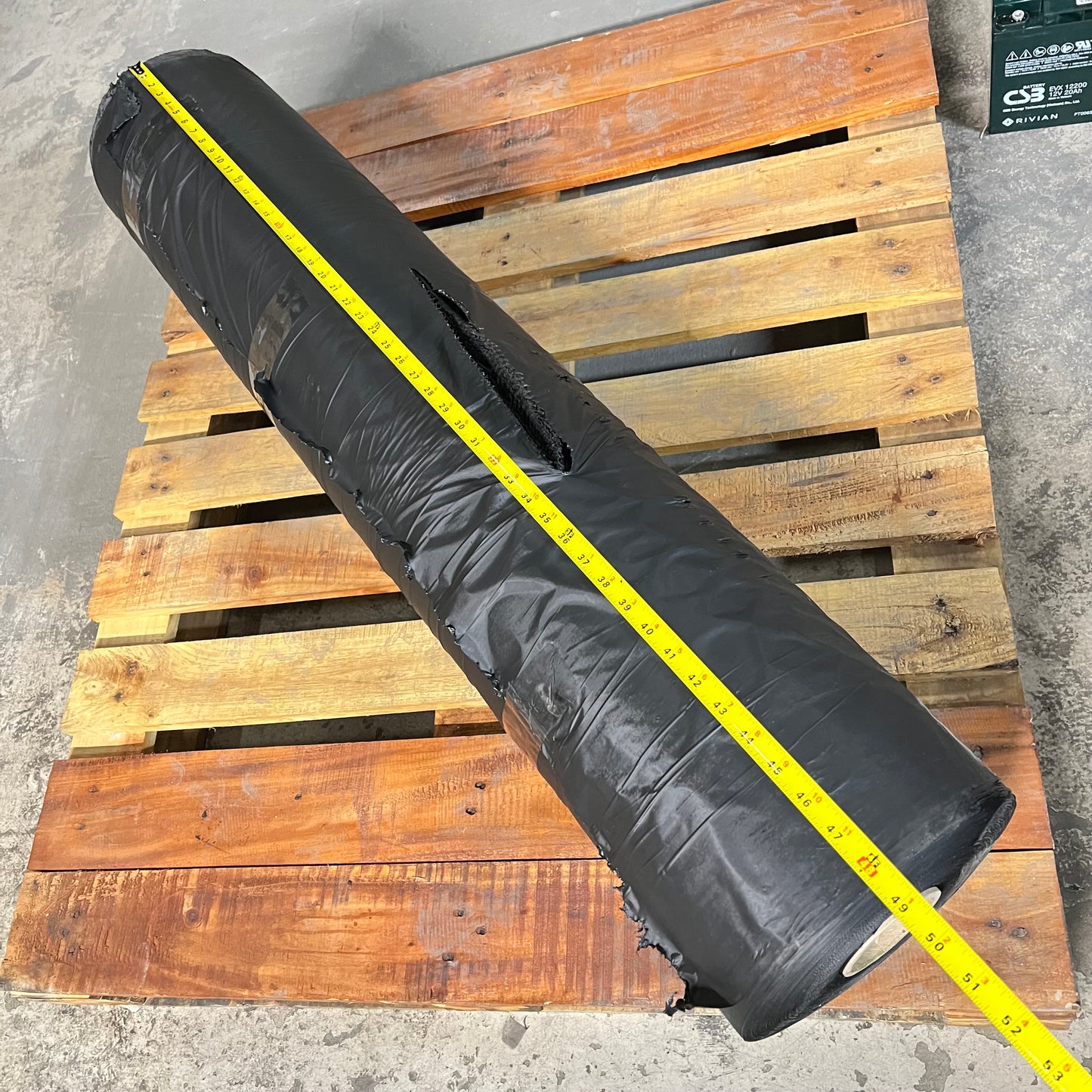 ZA@ Huge!!! Plastic Roll for Covering Floors, Construction Areas & More 48" Width Black