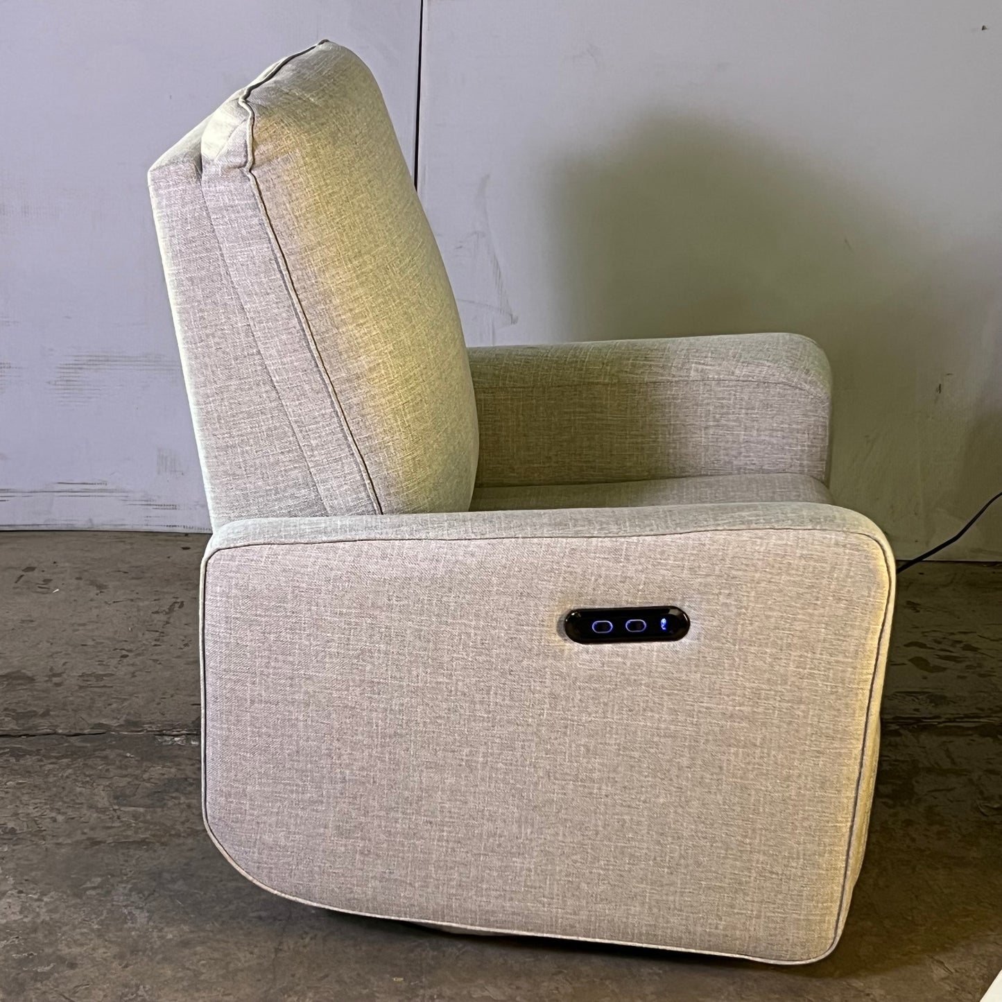 GRACO Teddi Charging Power Recliner Swivel Glider Steel Basketweave 06511-31X-FC