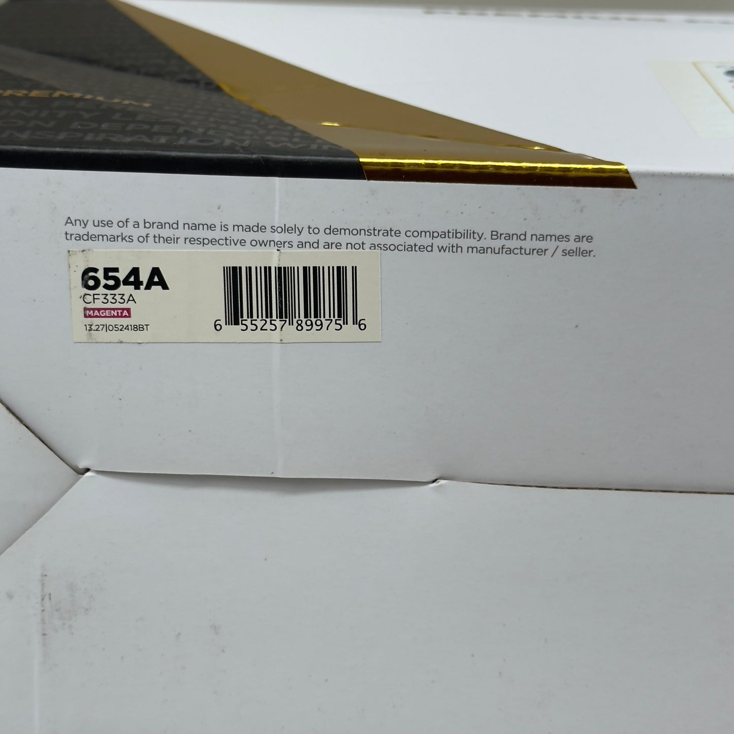 FISHER'S TECHNOLOGY Premium Print Cartridge For HP Laser Jet 654A Magenta CF333A (New Other- Distressed Packaging)