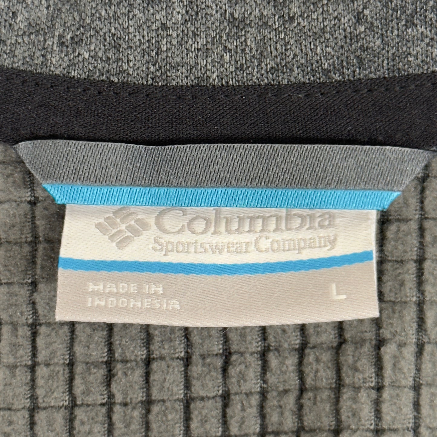 COLUMBIA Park View Fleece Half Zip Omni-Wick Men's Sz L Black Heather 1952201010