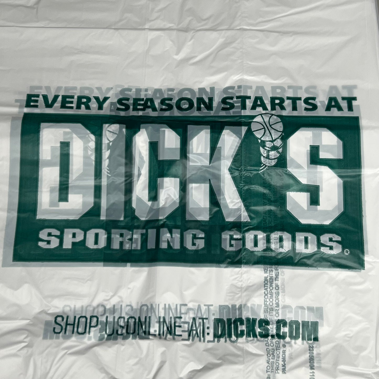 ZA@ DICK’S SPORTING GOODS 1000 Medium Plast-T-Stack Bags 12x8x25 G