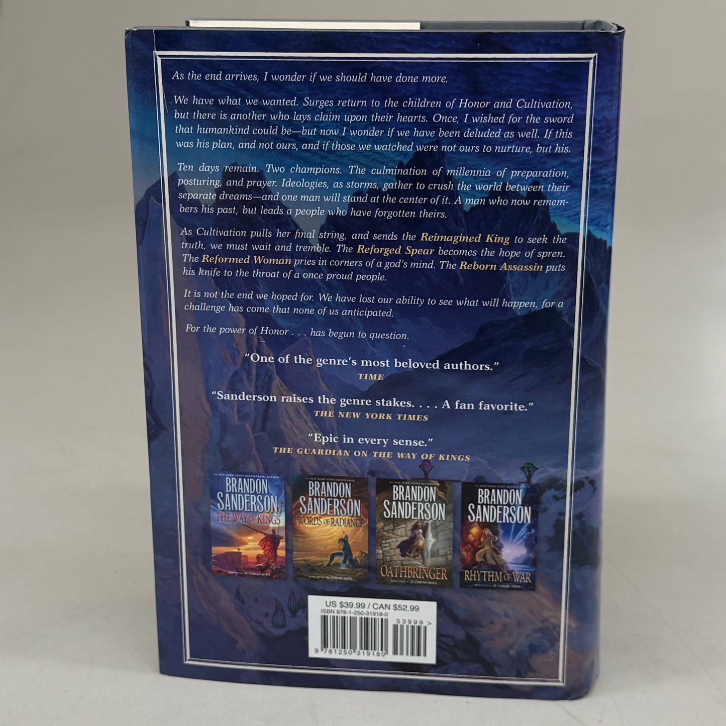 TOR FANTASY Wind and Truth 5 Stormlight Archive  Brandon Sanderson (New (Good))