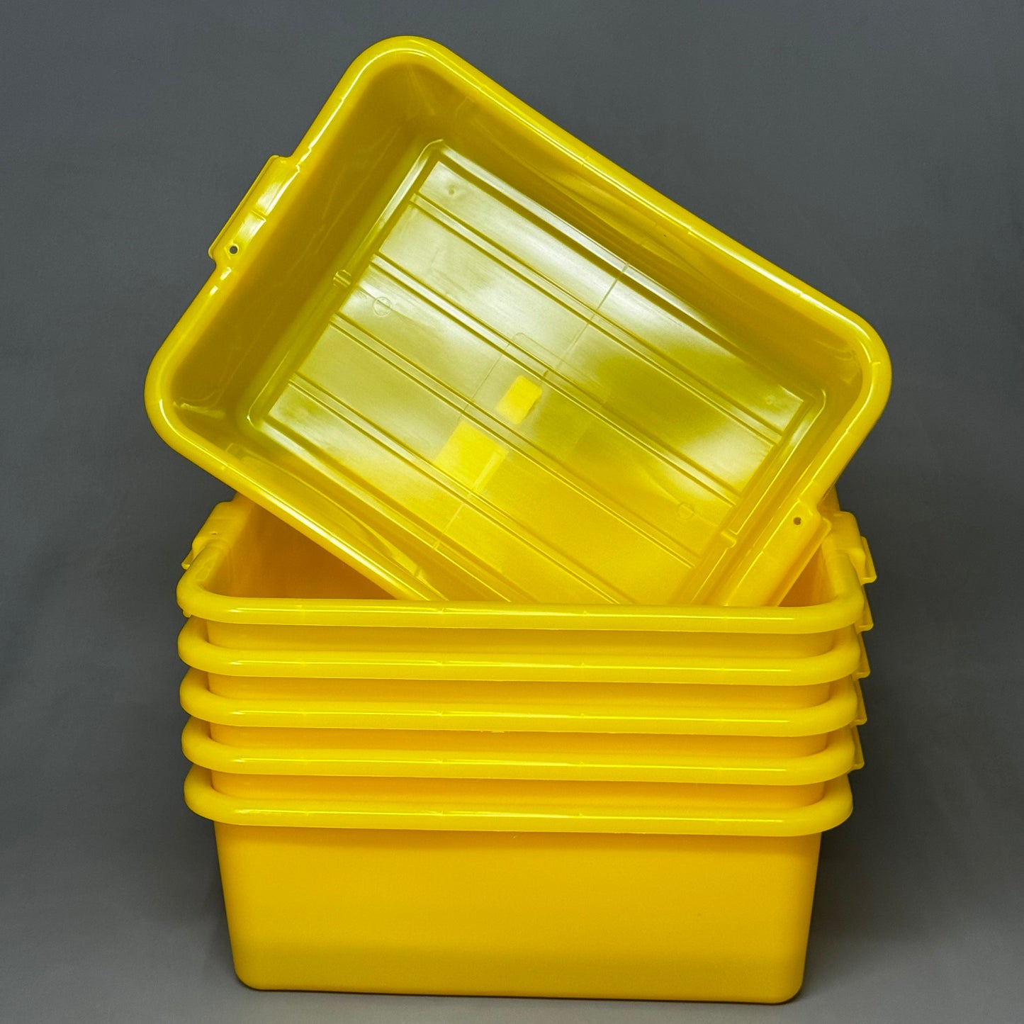 VOLLRATH (6 PK) Traex® Color-Mate Yellow Bus Tub / Food Storage Box 1527-C08