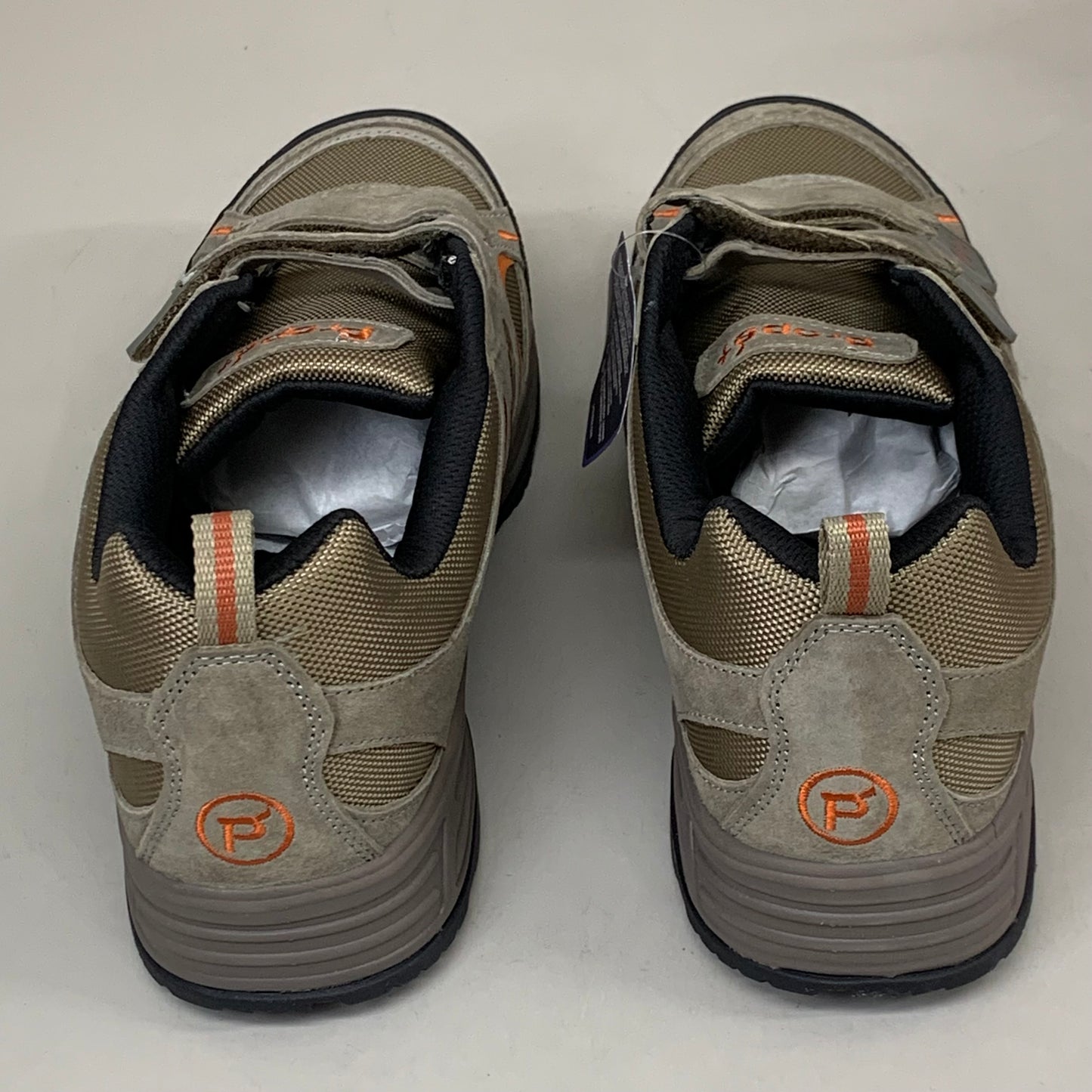 PROPET Connelly Strap Sneaker Shoes M(D) Men's SZ 9.5 Gunsmoke/Orange M5502GUO-M-09H