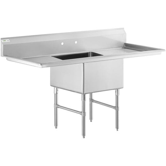 REGENCY One Compartment Commercial Sink Stainless Steel 600S12424224