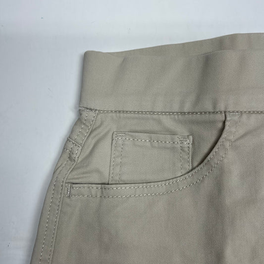 JAG Elastic Waist On The Go Skort W/ Pockets Women's Sz 2 Stone J3101TWL616