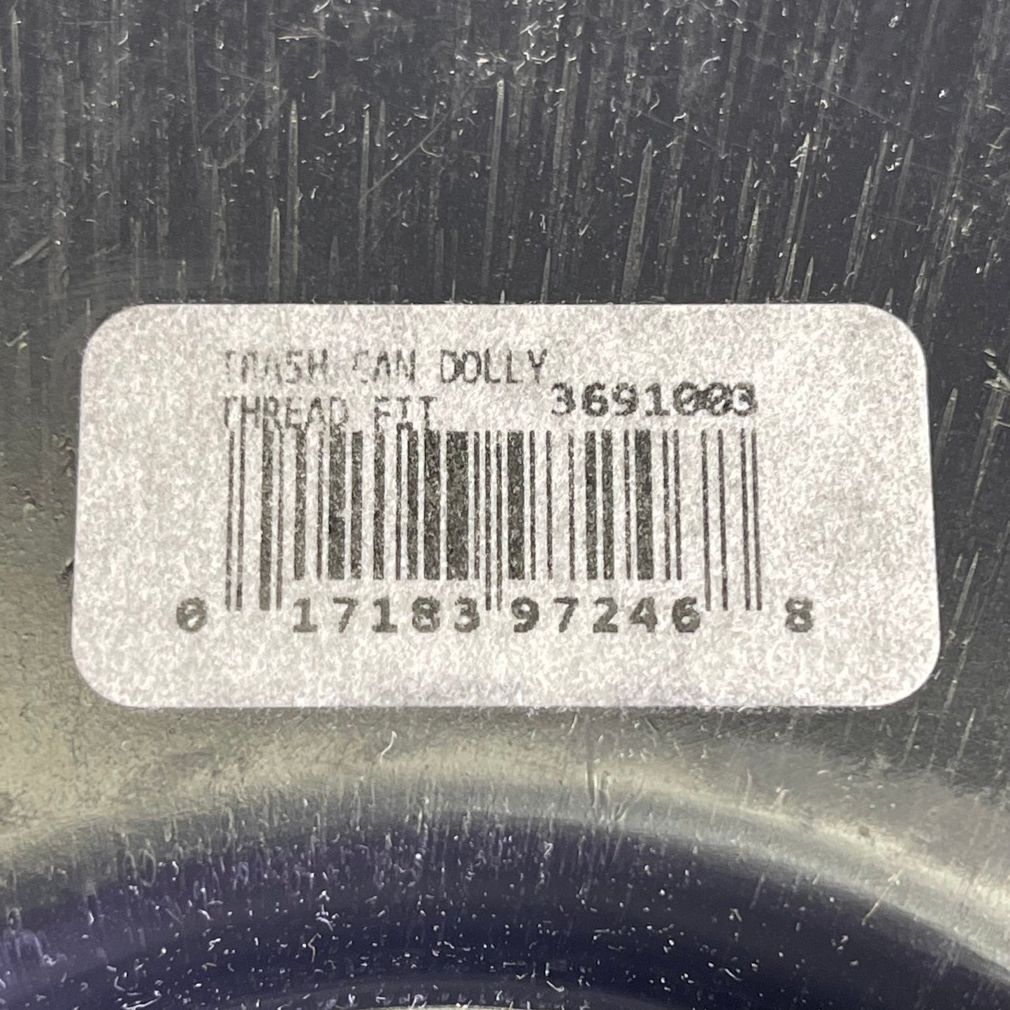 CARLISLE Bronco Round Trash Can Dolly W/ Replaceable Casters 18" Dia x 6" H 3691003