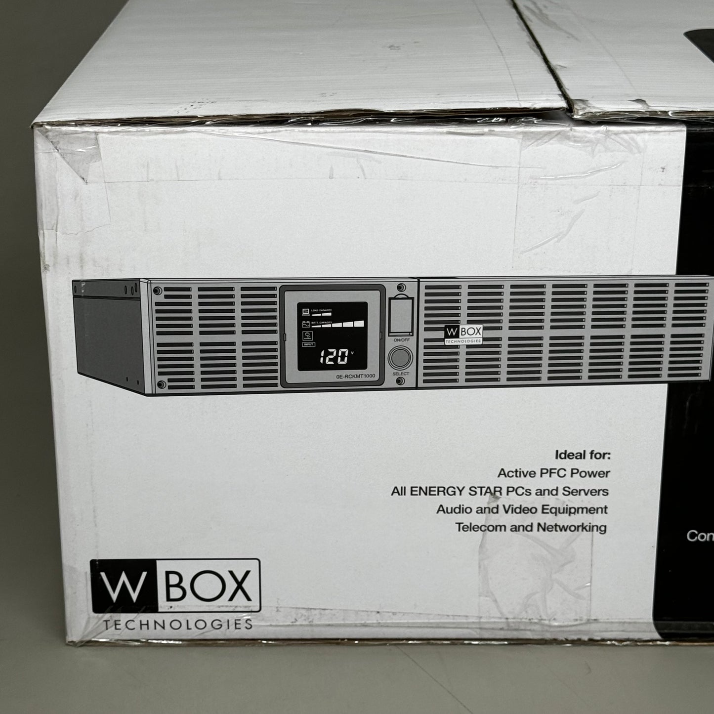 W BOX 1000VA Battery Backup Commercial Line-Interactive Rack/Tower UPS 0E-RCKMT1000