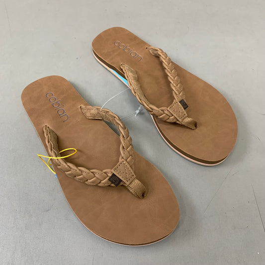COBIAN Braided Pacifica Sandals Women's SZ 6, EU 41 TAN BBP23-230-6