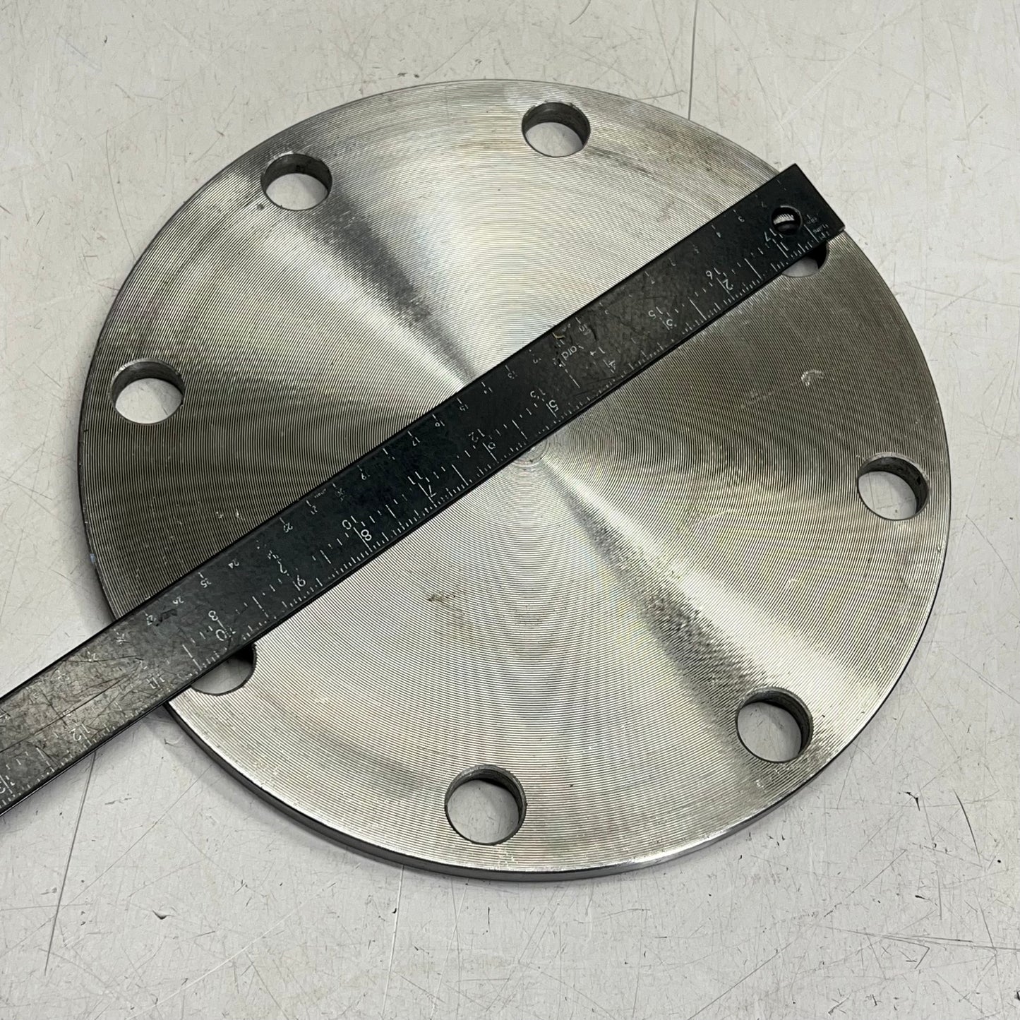 Blind Flange Carbon Steel  1/2" 6 Bolt Pattern IC FL 1/2-PL-B-6 CS 6351