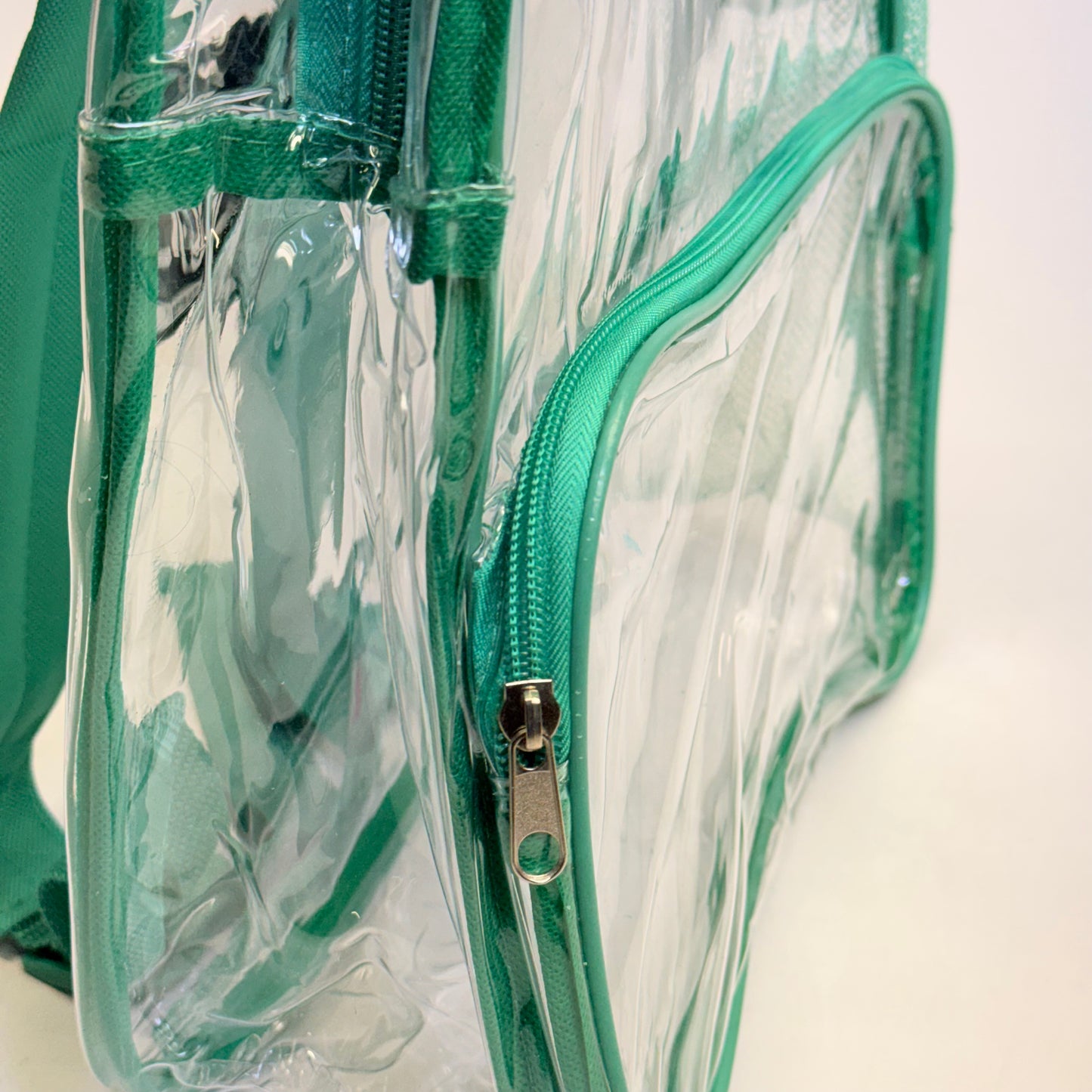 BWAP 17" Clear Plastic Backpack 17" x 12" x 6" Color Teal BP1643